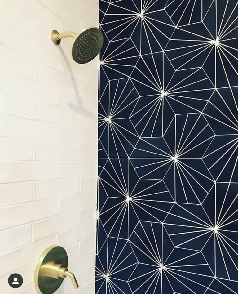 Starlight Hexagon with White Ceramic subway