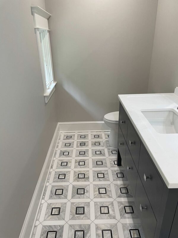 Calacatta Bluette Mosaic Floor tile