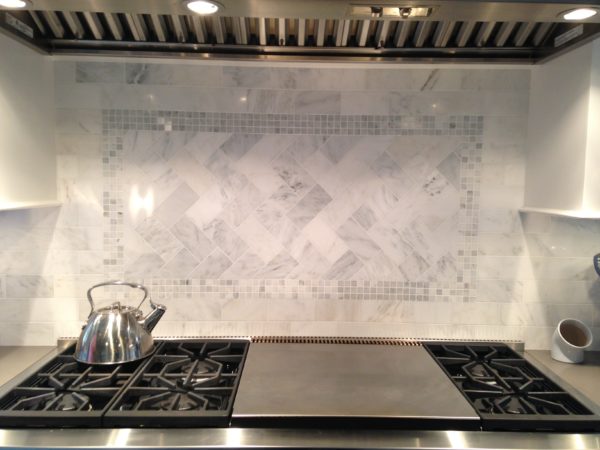 Asian Cararra Marble Backsplash